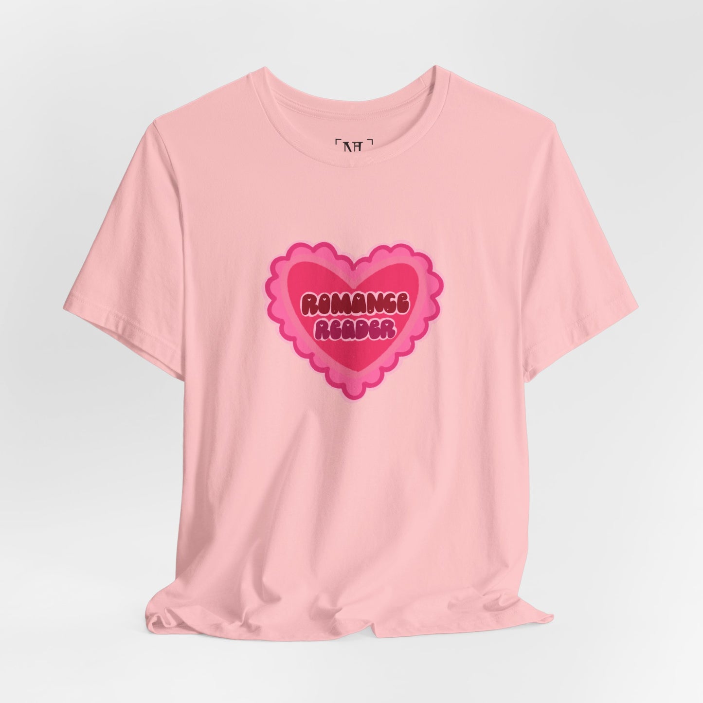Romance Reader Heart Logo — Bookish Tee