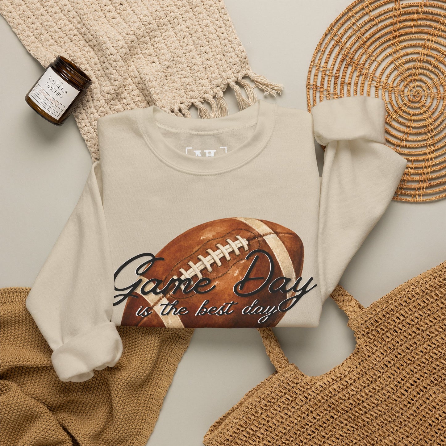 Game Day Is The Best Day Football Crewneck Sweatshirt