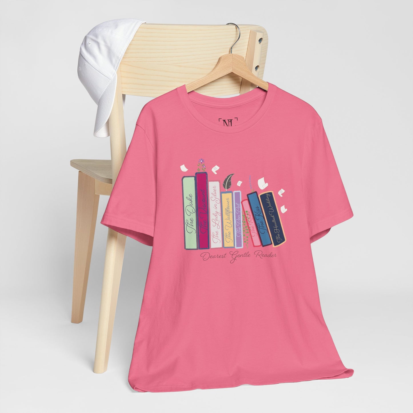 Dearest Gentle Reader Book Stack - Regency Romance Inspired Tee