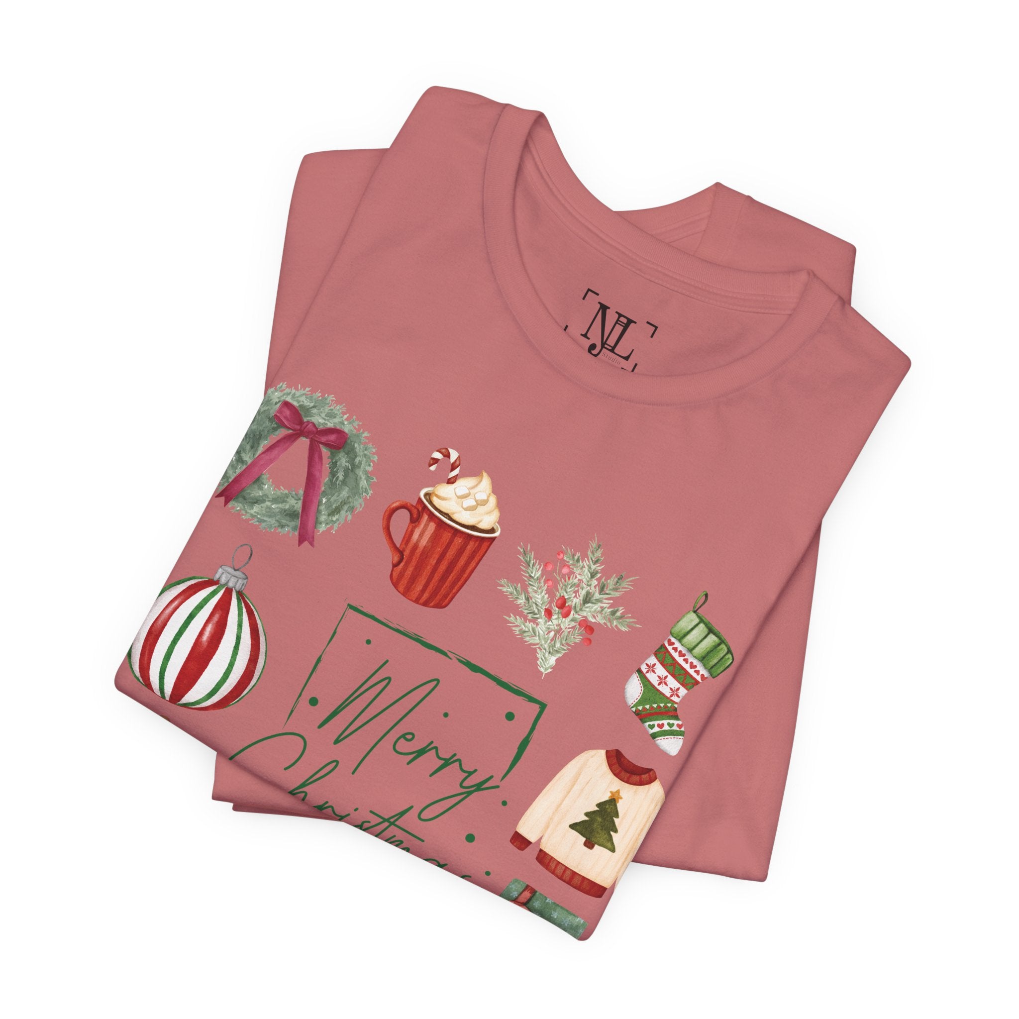 Vintage Merry Christmas - Short Sleeve Tee