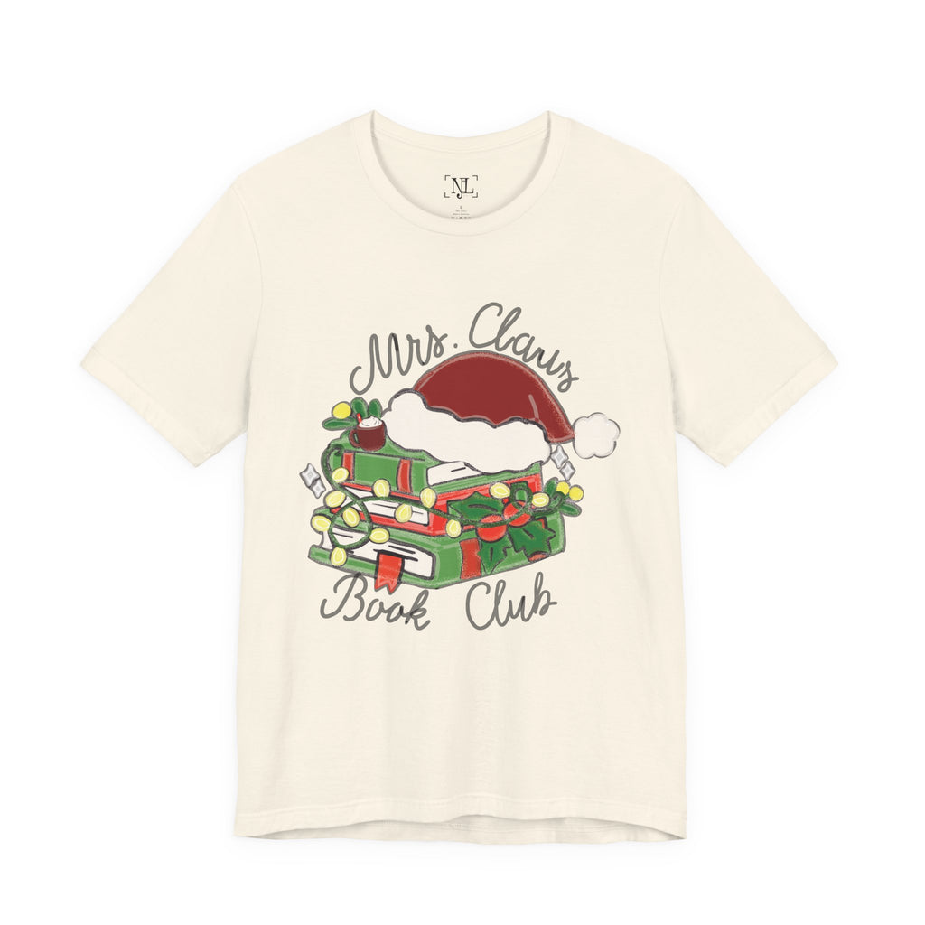 Mrs. Claus Book Club Short Sleeve Christmas Tee