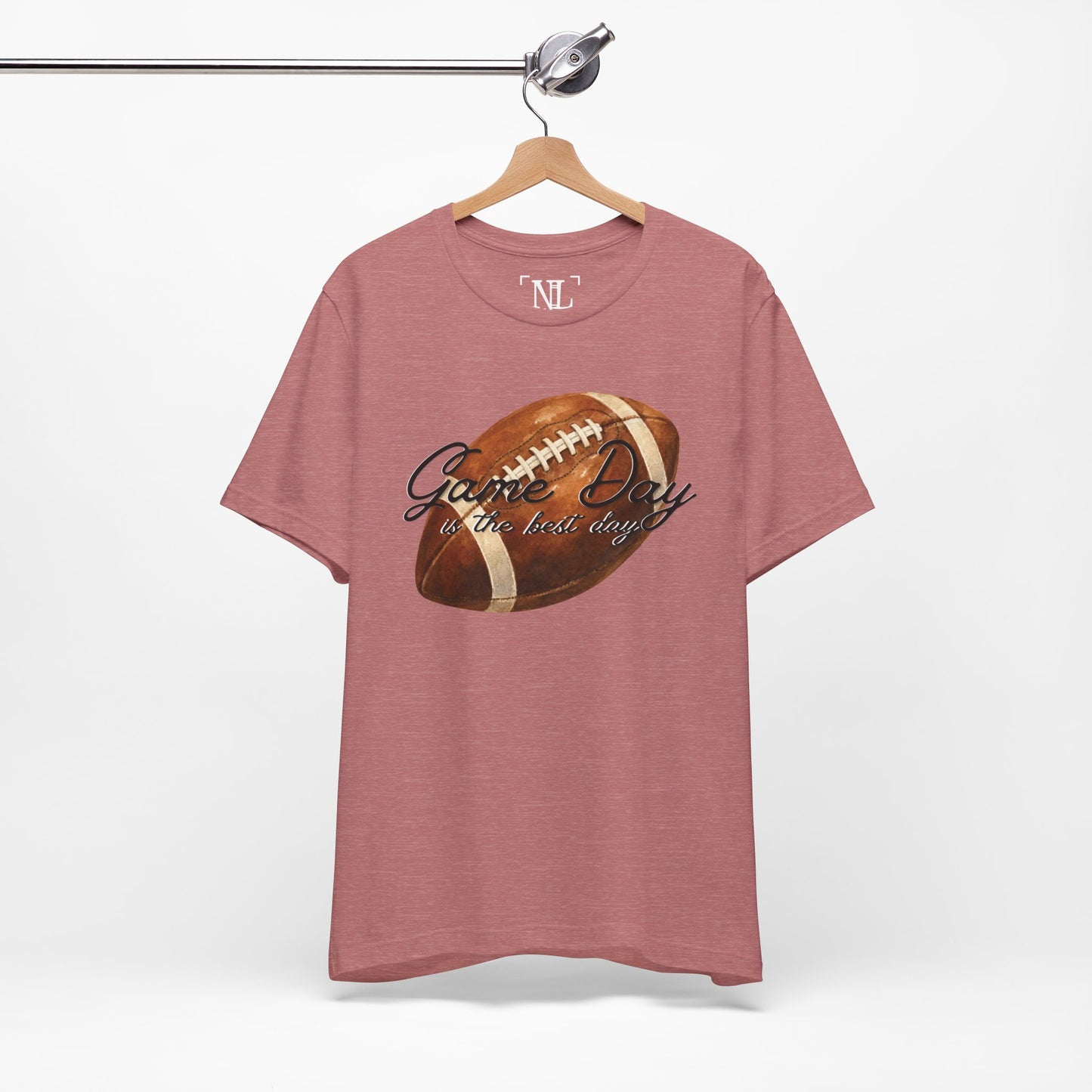 Game Day Football Tee — "Game Day is the best day" Vintage Football Shirt