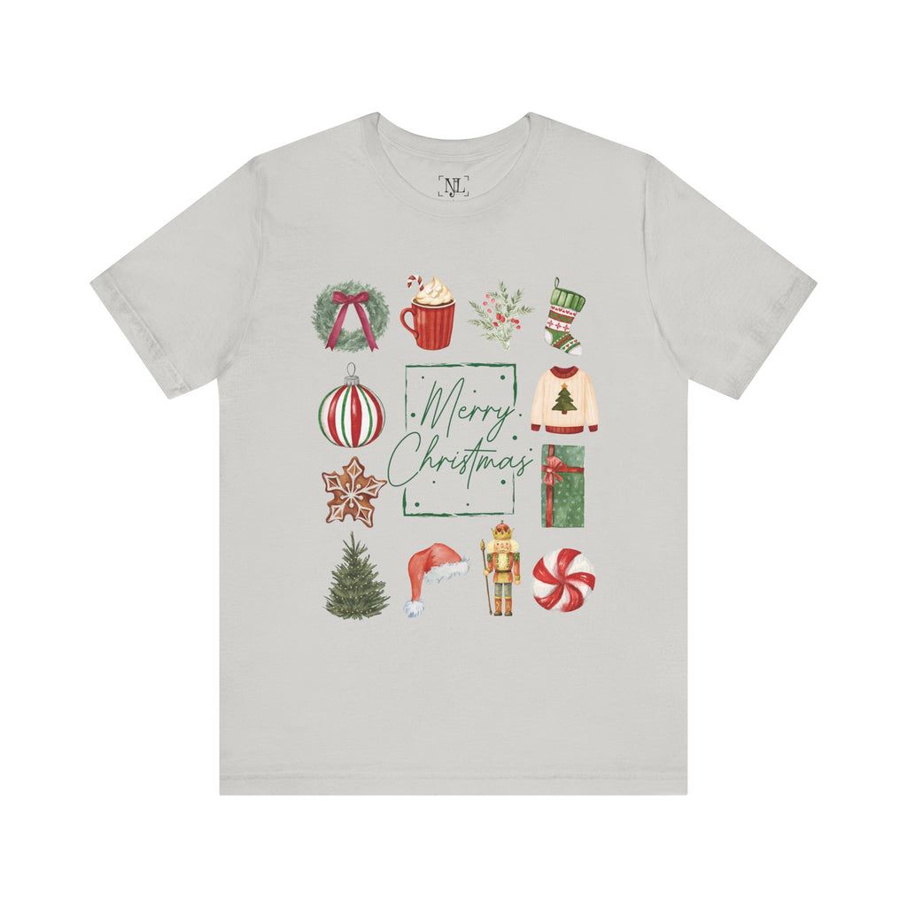 Vintage Merry Christmas - Short Sleeve Tee
