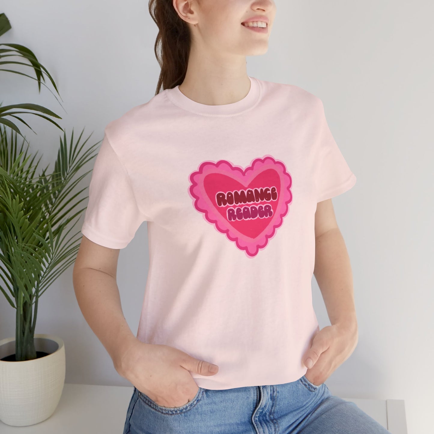 Romance Reader Heart Logo — Bookish Tee
