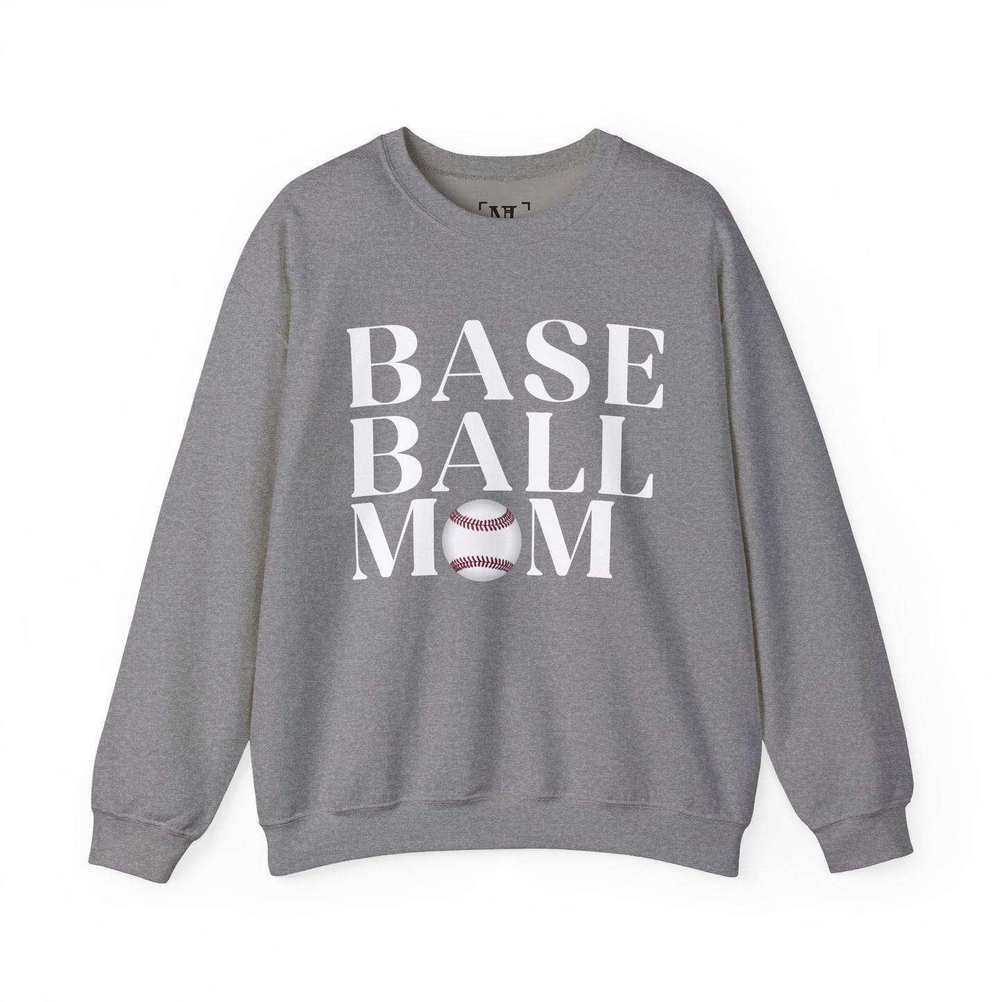 Baseball Mom Crewneck Sweatshirt - Baseball Graphic Pullover for Moms