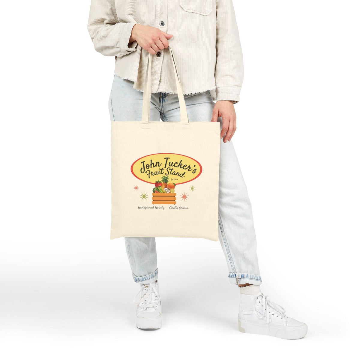 John Tucker's Fruit Stand - Hockey Romance Inspired Canvas Market Tote