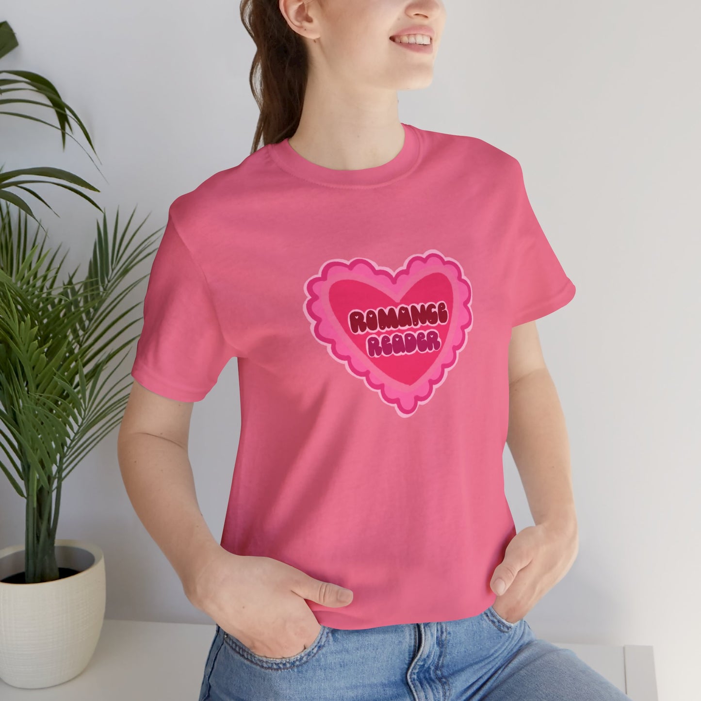 Romance Reader Heart Logo — Bookish Tee
