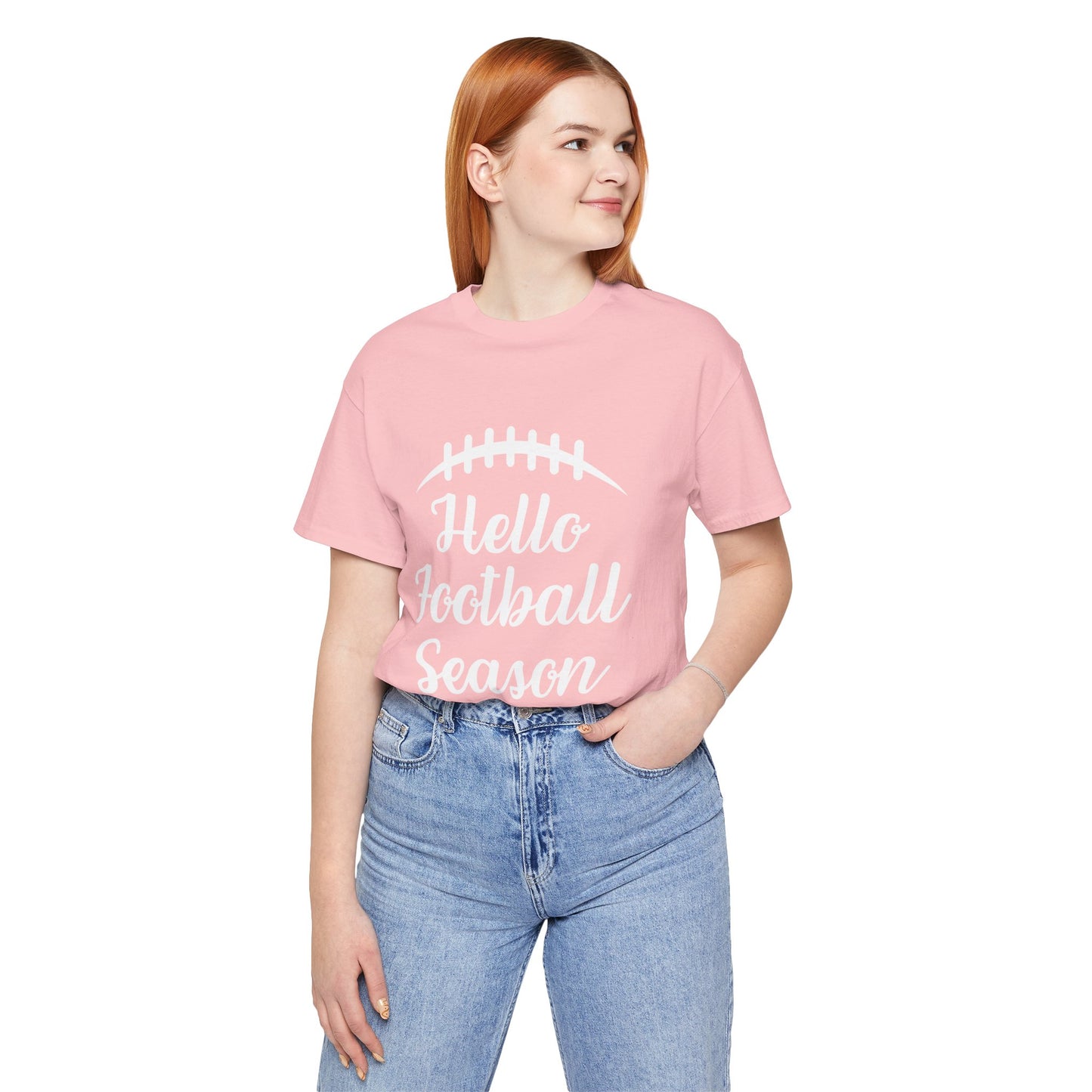 Hello Football Season - Graphic Tee (White Text)