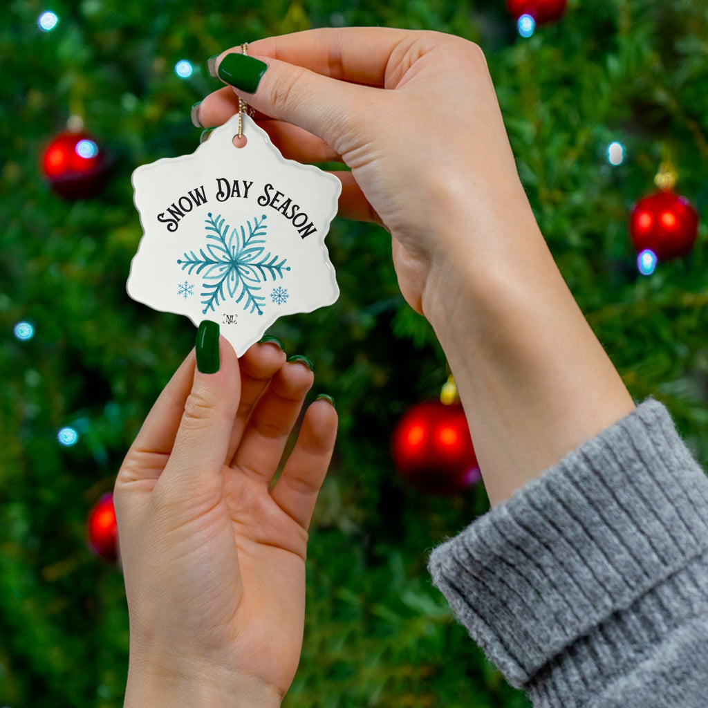 Snow Day Season - Ceramic Ornament