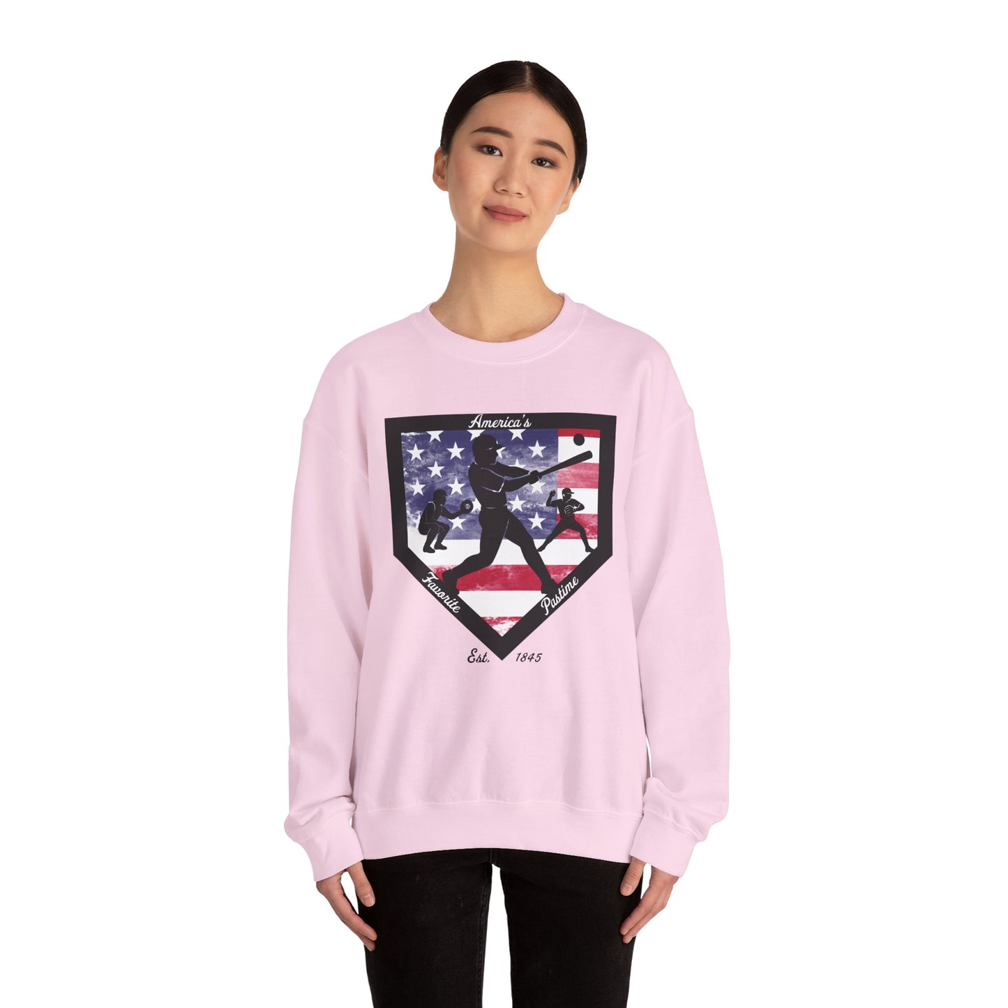 Baseball Home Plate Sweatshirt – America's Favorite Pastime Sweatshirt