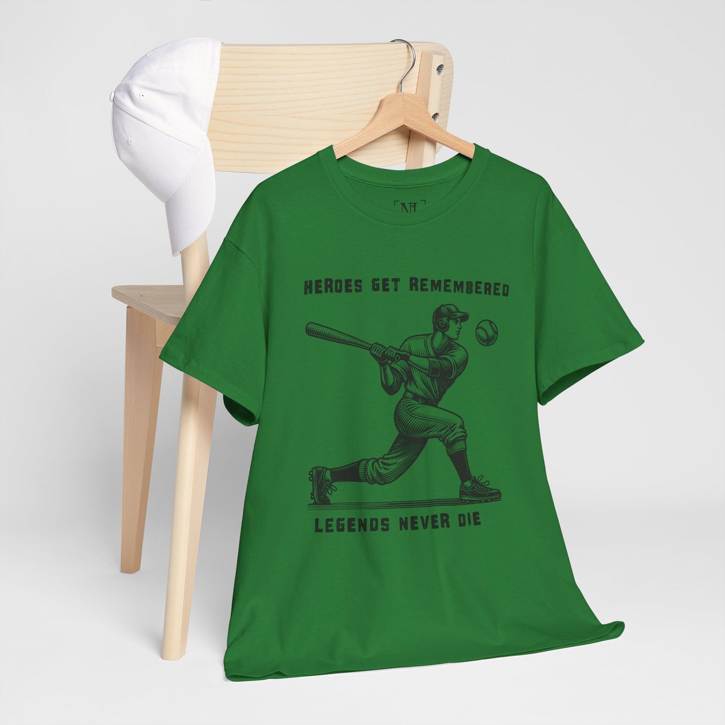 Baseball Legends T‑Shirt — "Heroes Get Remembered, Legends Never Die" Tribute Tee