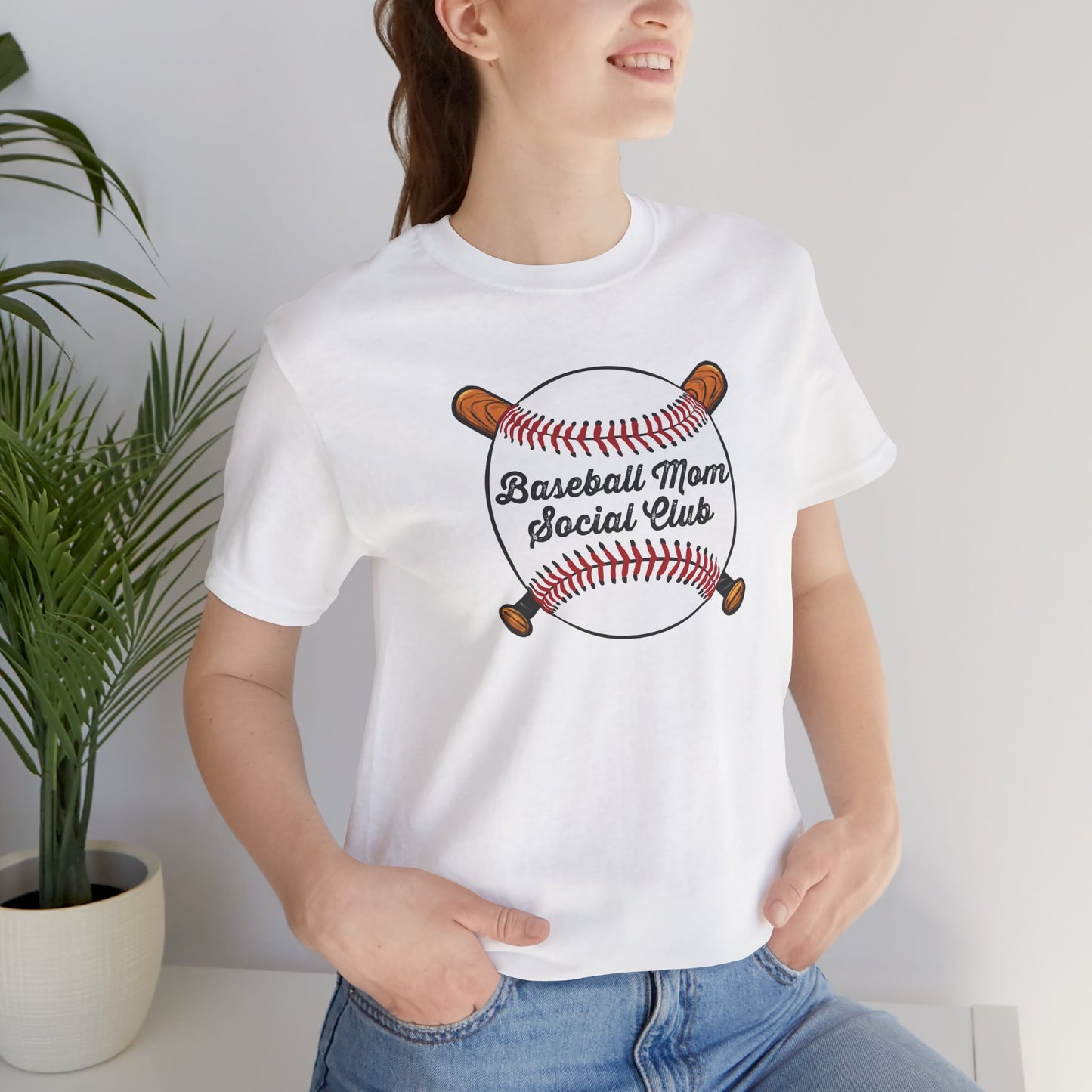 Baseball Mom Social Club Tee — Women’s Baseball Mom T-Shirt