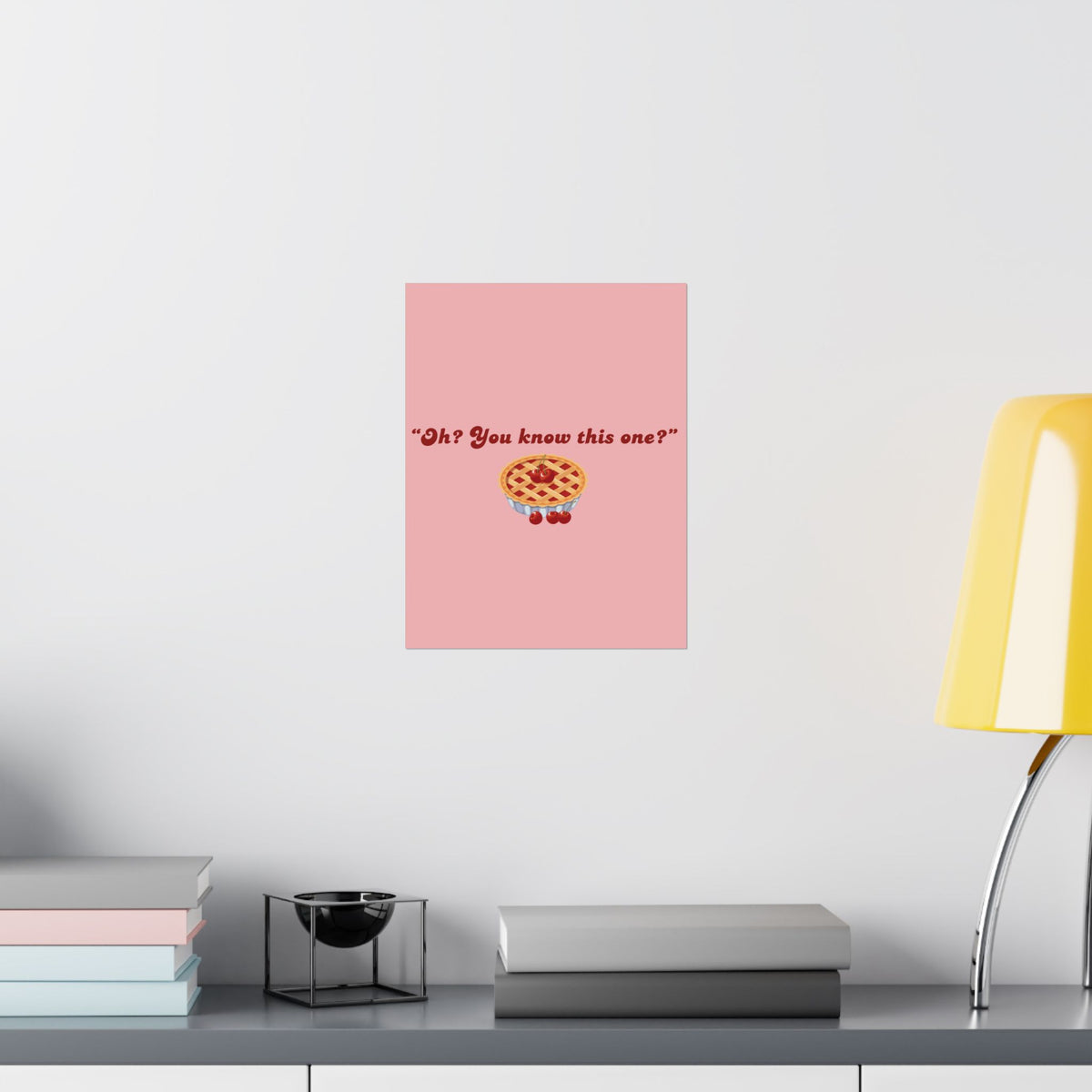 Oh? You know this one? Cherry Pie - Hockey Romance Inspired Wall Art
