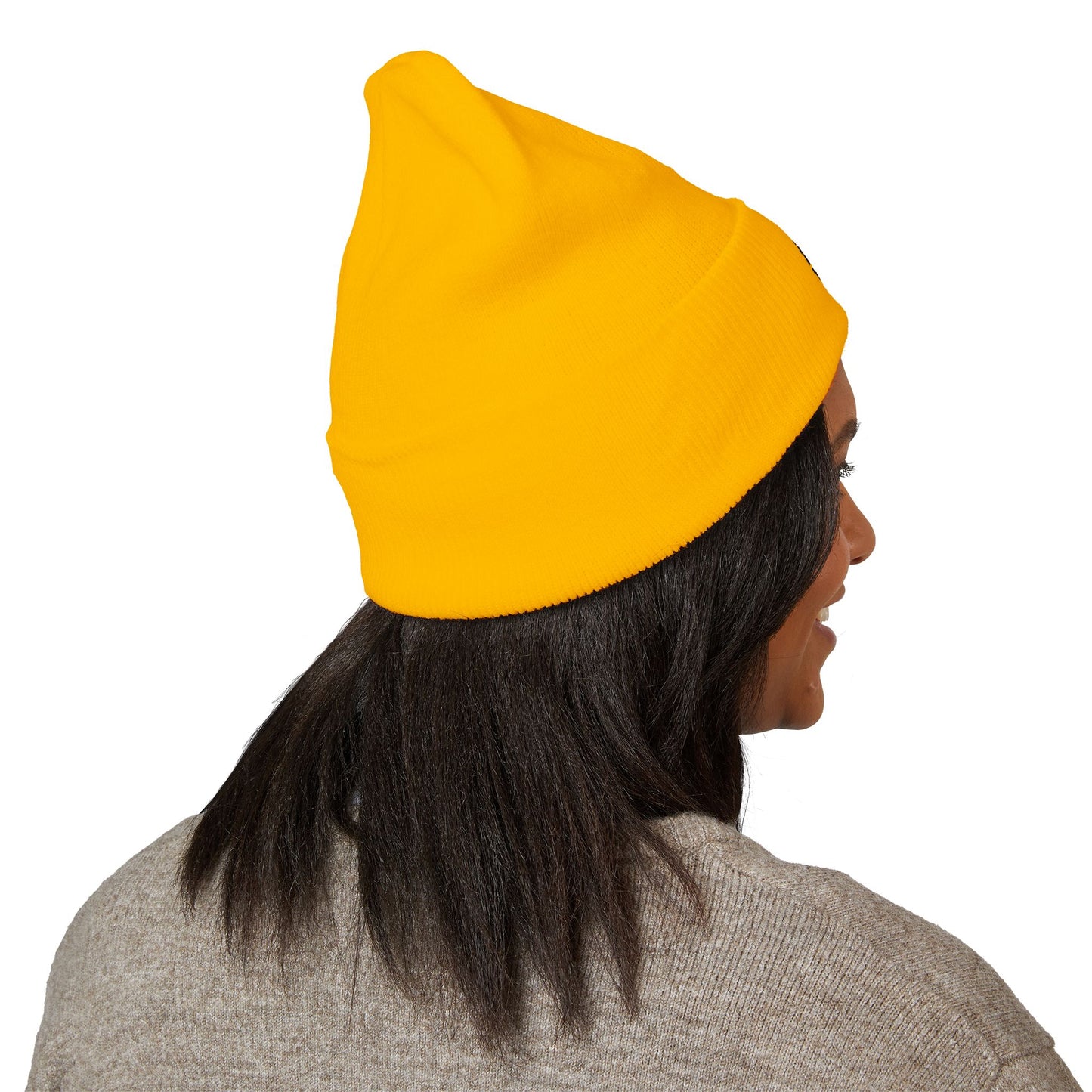 Football Mom Embroidered Cuffed Beanie – Cozy Sideline Knit Hat
