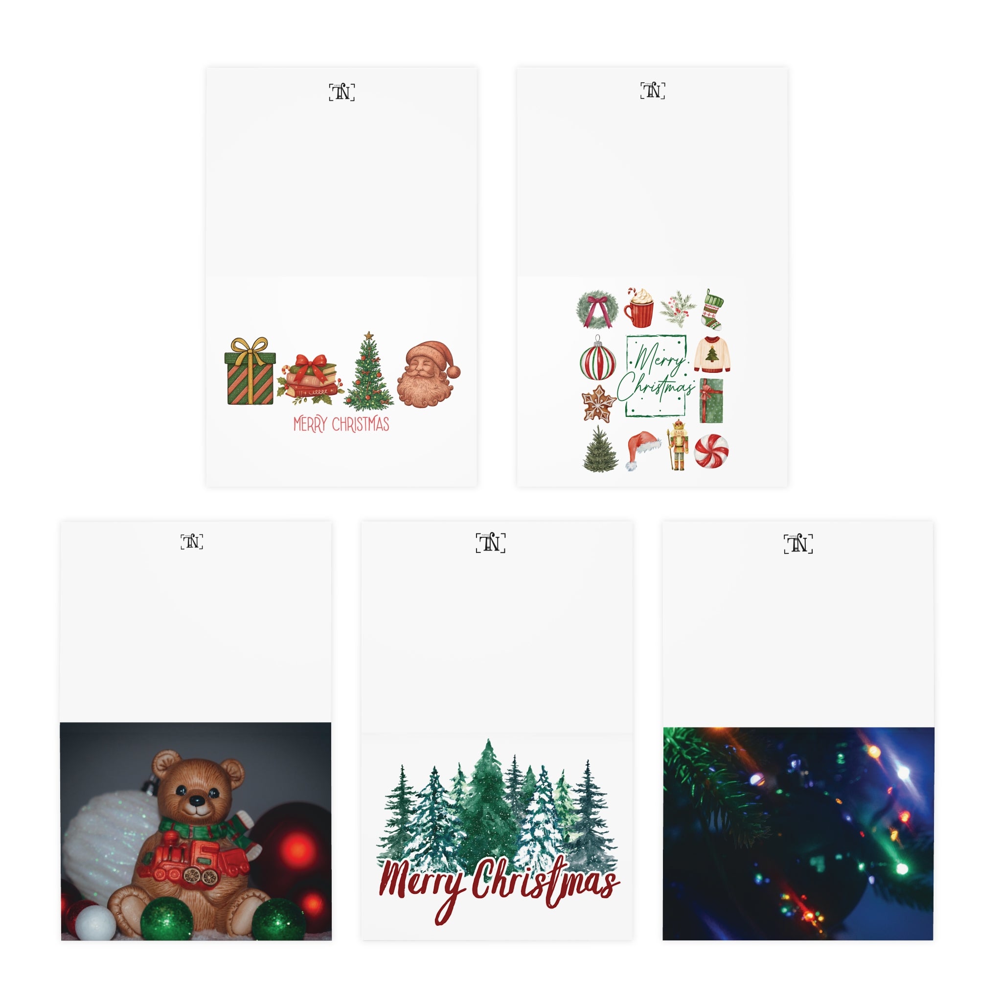 Christmas Greeting Cards 5-Pack