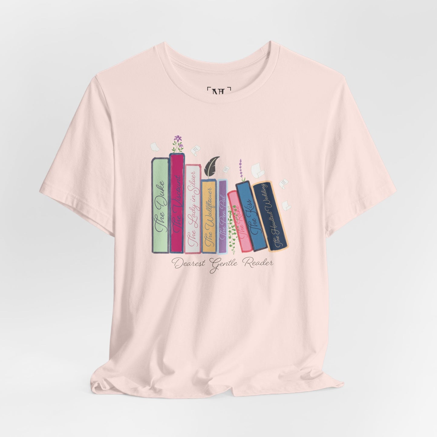 Dearest Gentle Reader Book Stack - Regency Romance Inspired Tee