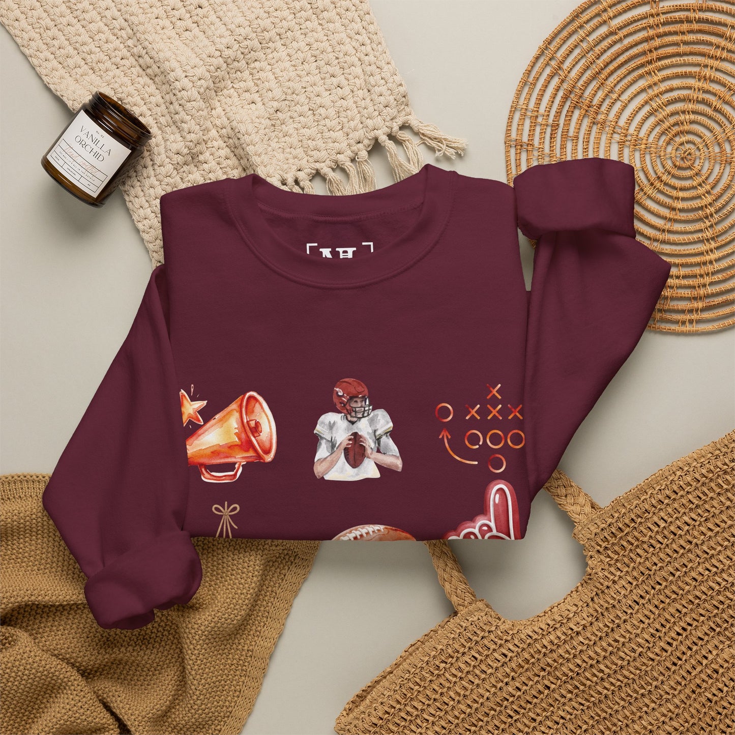 Vintage Football Icons - Graphic Sweatshirt