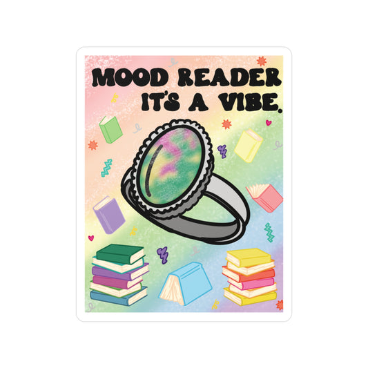 Mood Reader It's a Vibe. Sticker —  Kiss-Cut Vinyl Decal (without Genres)