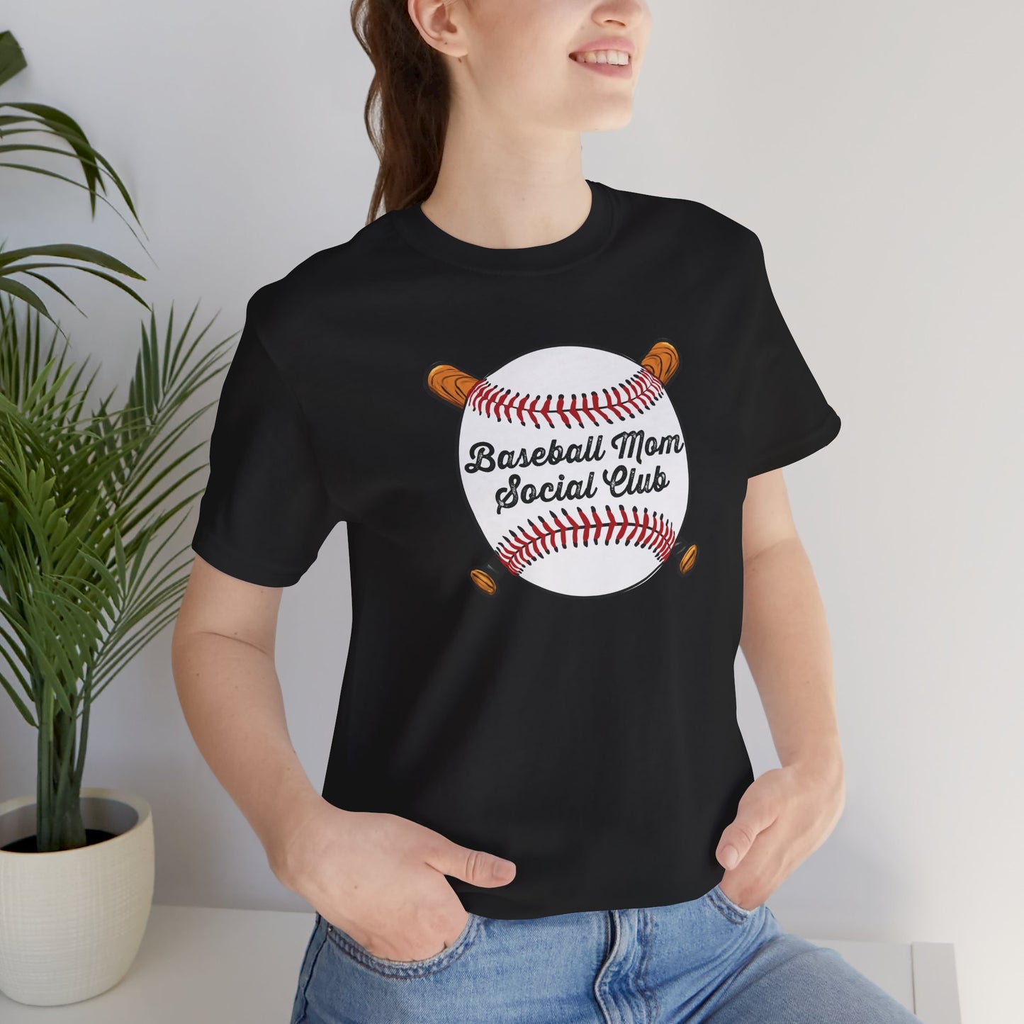 Baseball Mom Social Club Tee — Women’s Baseball Mom T-Shirt