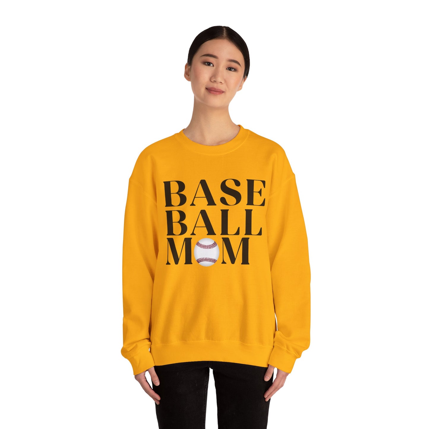 Baseball Mom Crewneck Sweatshirt - Baseball Graphic Pullover for Moms