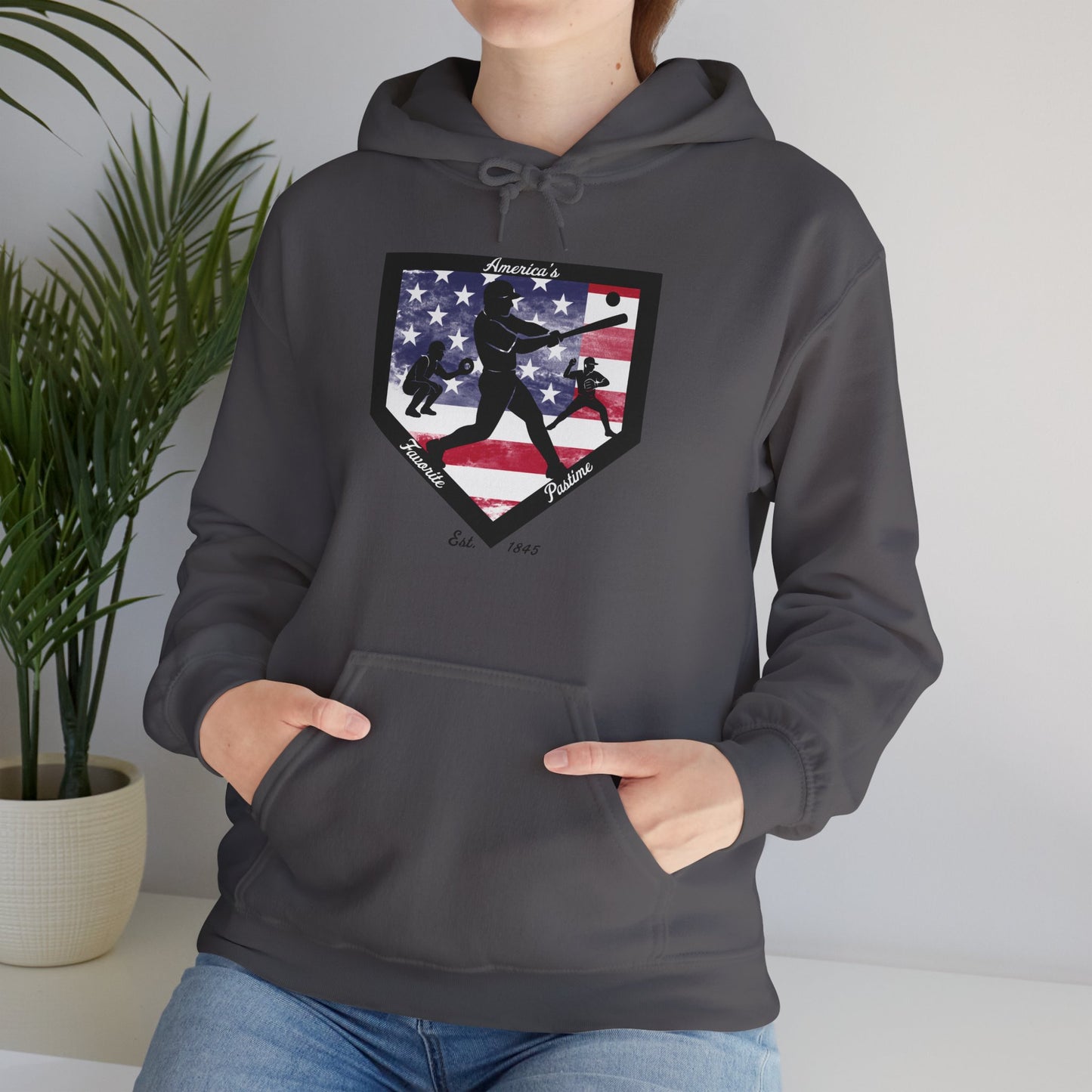 Baseball Home Plate Hoodie – America's Favorite Pastime Design