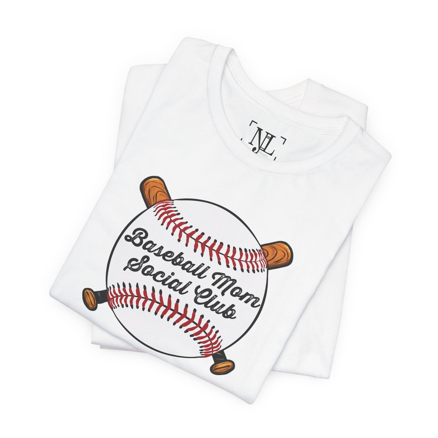 Baseball Mom Social Club Tee — Women’s Baseball Mom T-Shirt