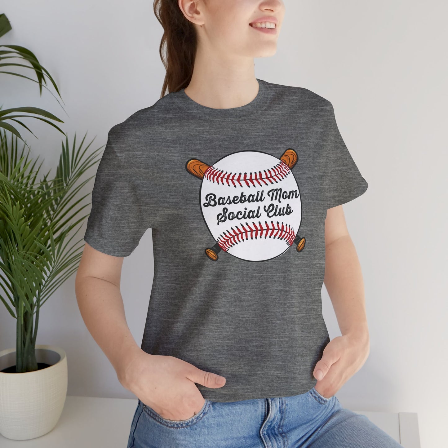 Baseball Mom Social Club Tee — Women’s Baseball Mom T-Shirt
