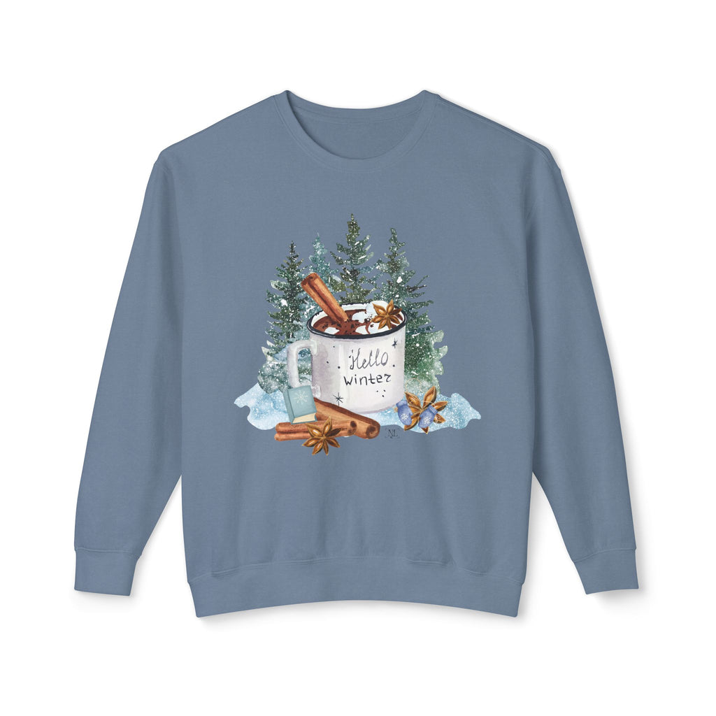Hello Winter Mug Crewneck Sweatshirt