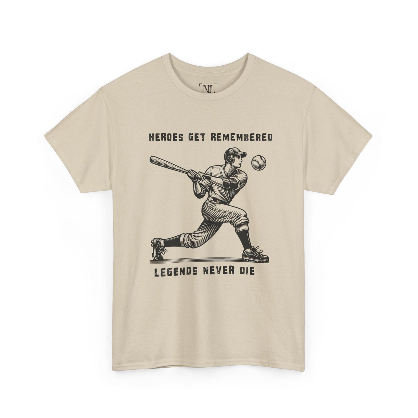 Baseball Legends T‑Shirt — "Heroes Get Remembered, Legends Never Die" Tribute Tee