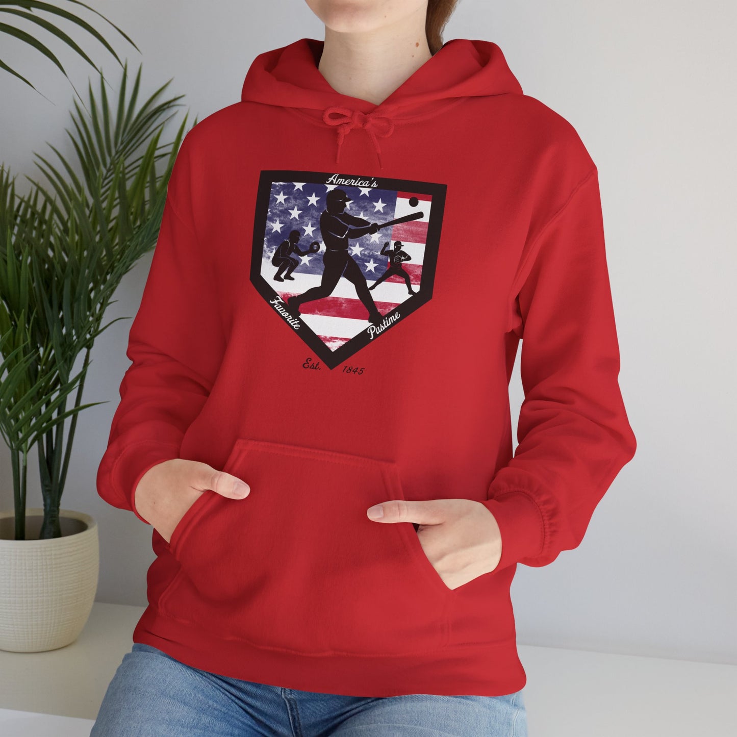 Baseball Home Plate Hoodie – America's Favorite Pastime Design