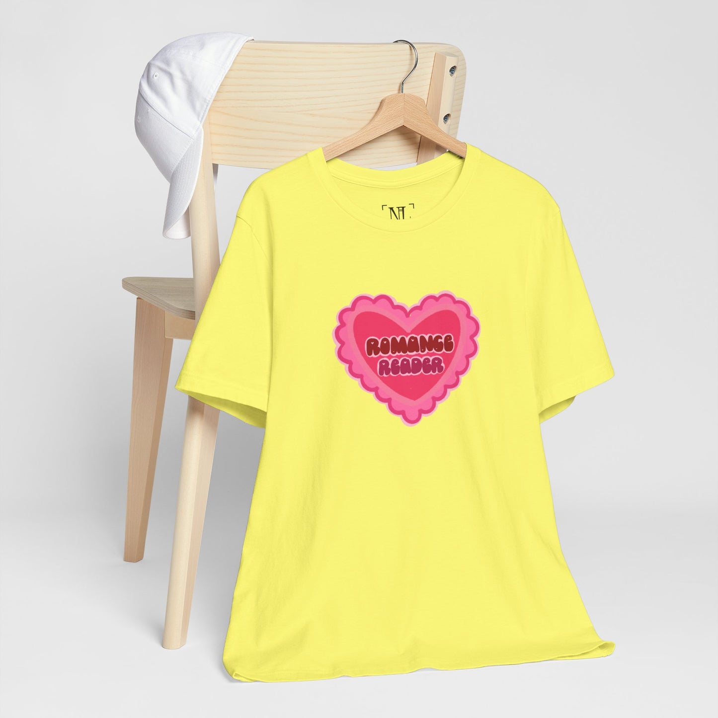Romance Reader Heart Logo — Bookish Tee