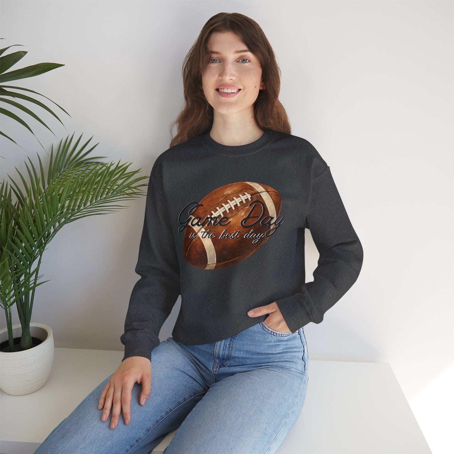 Game Day Is The Best Day Football Crewneck Sweatshirt