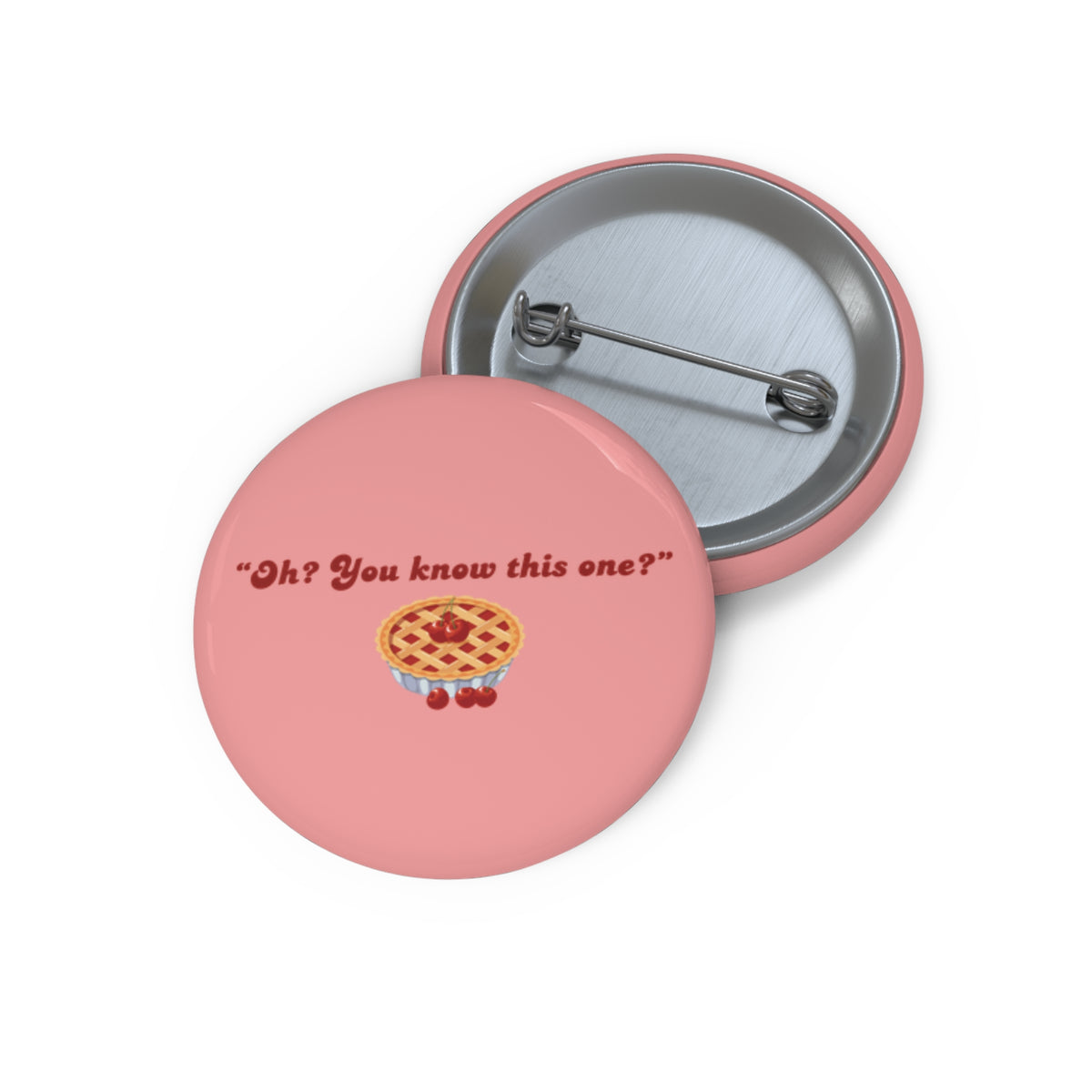 Oh? You know this one? Cherry Pie - Hockey Romance Inspired Pin Button