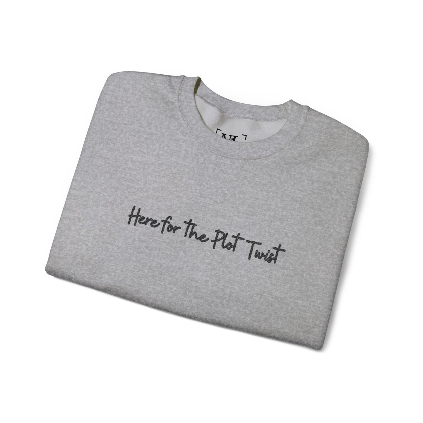 Here for the Plot Twist - Bookish Villa Inspired Embroidered Sweatshirt