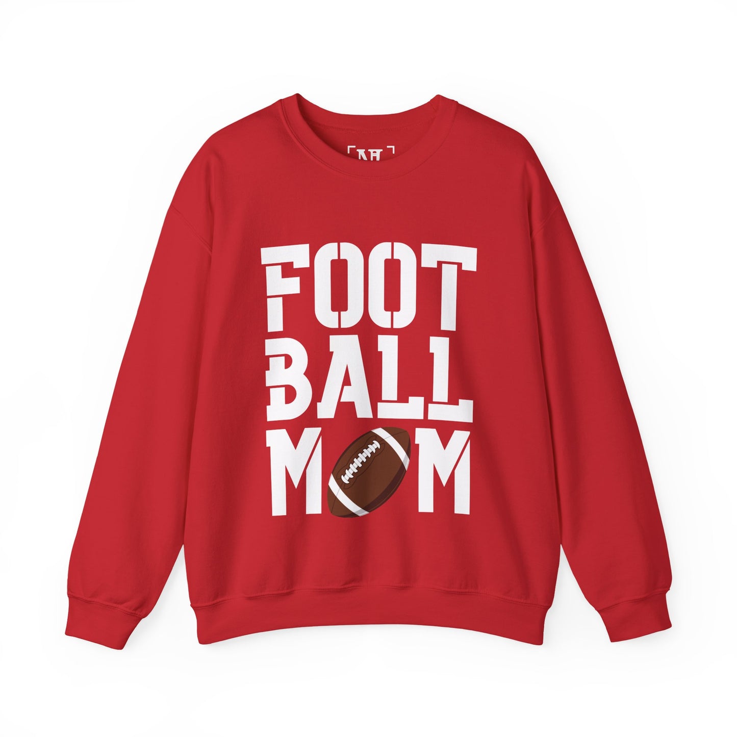 Football Mom Crewneck Sweatshirt (White Text)