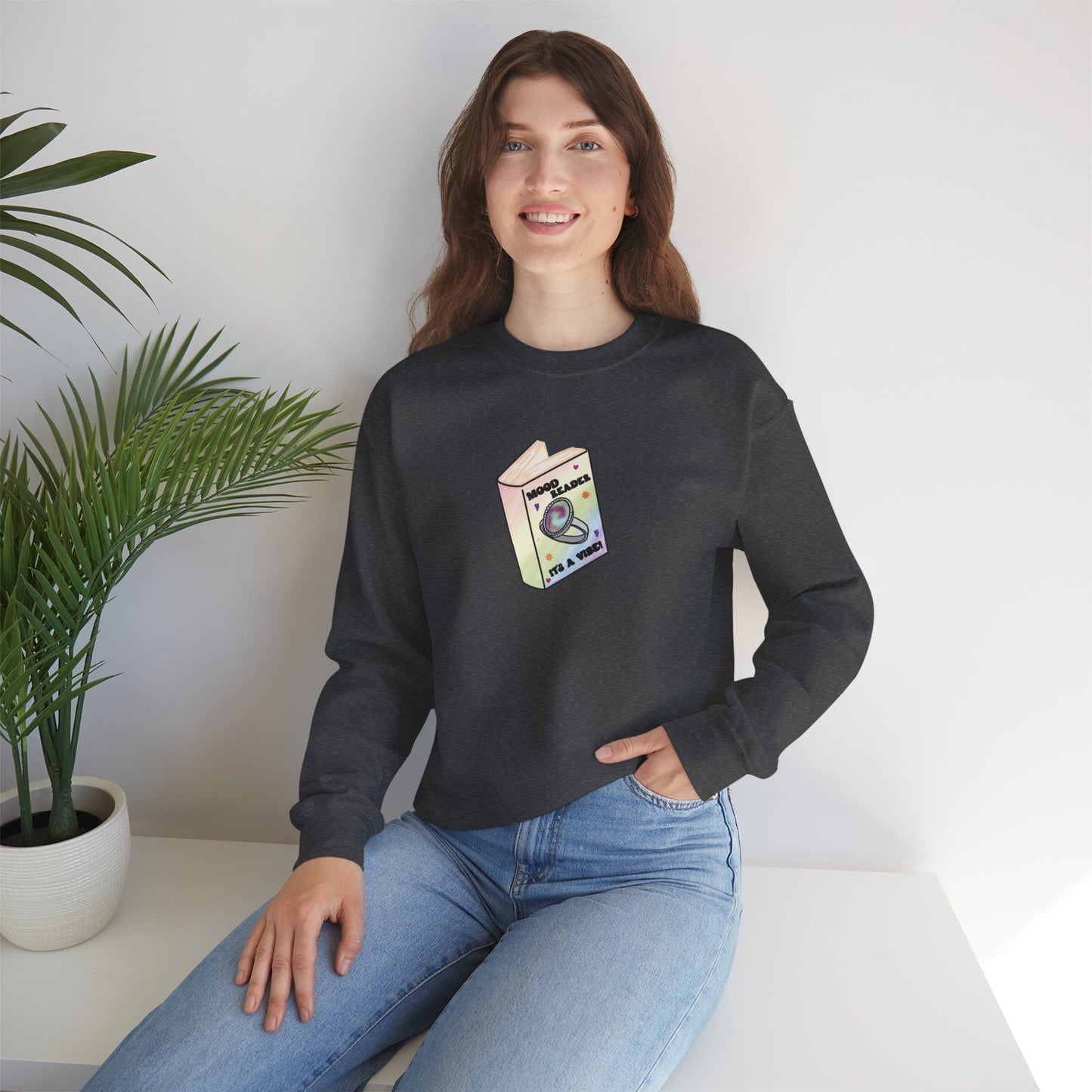 Mood Reader It's a Vibe - Cozy Heavyweight Bookish Crewneck Sweatshirt