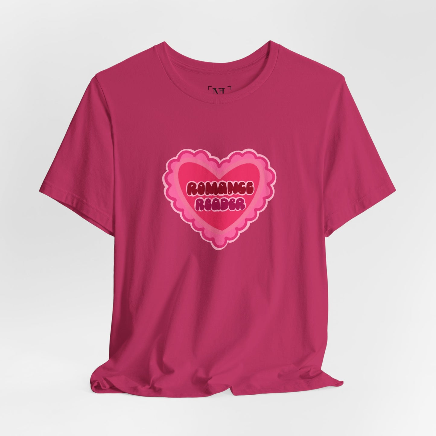 Romance Reader Heart Logo — Bookish Tee