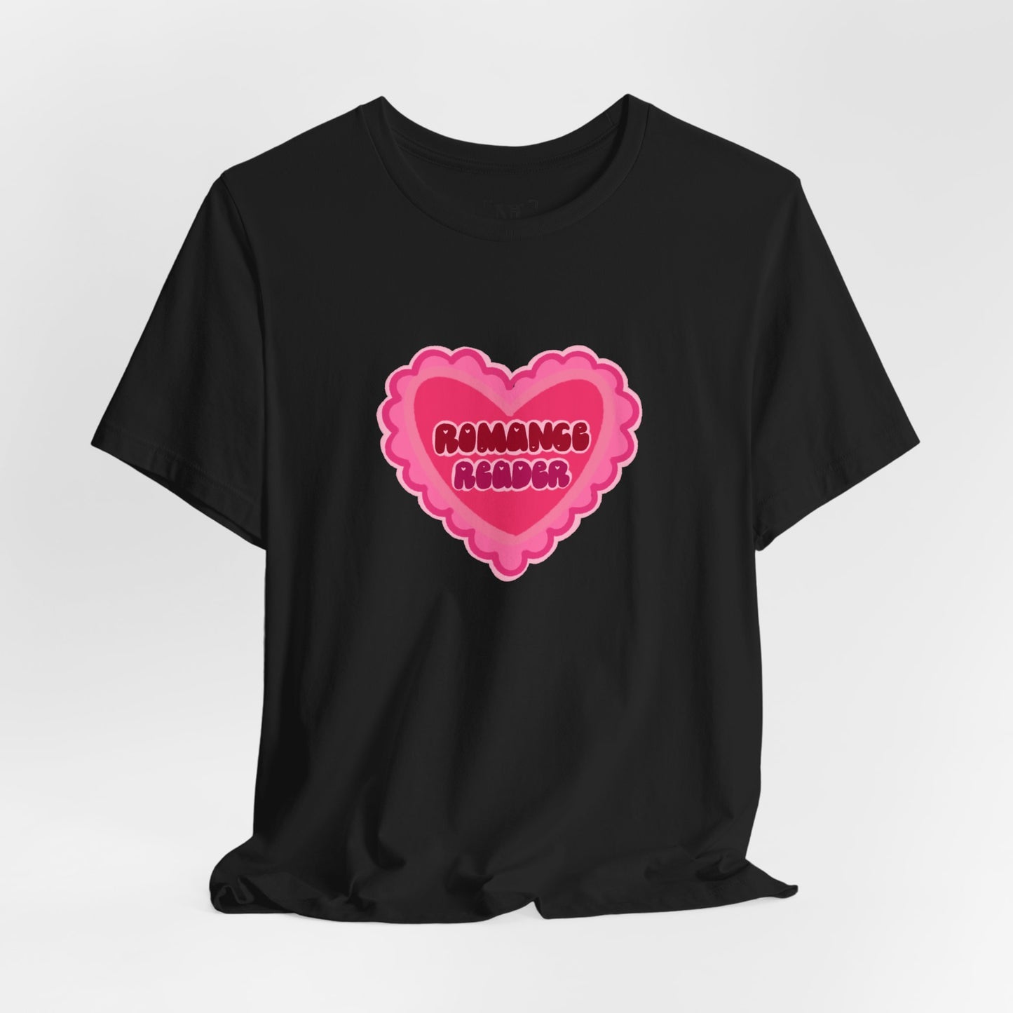 Romance Reader Heart Logo — Bookish Tee