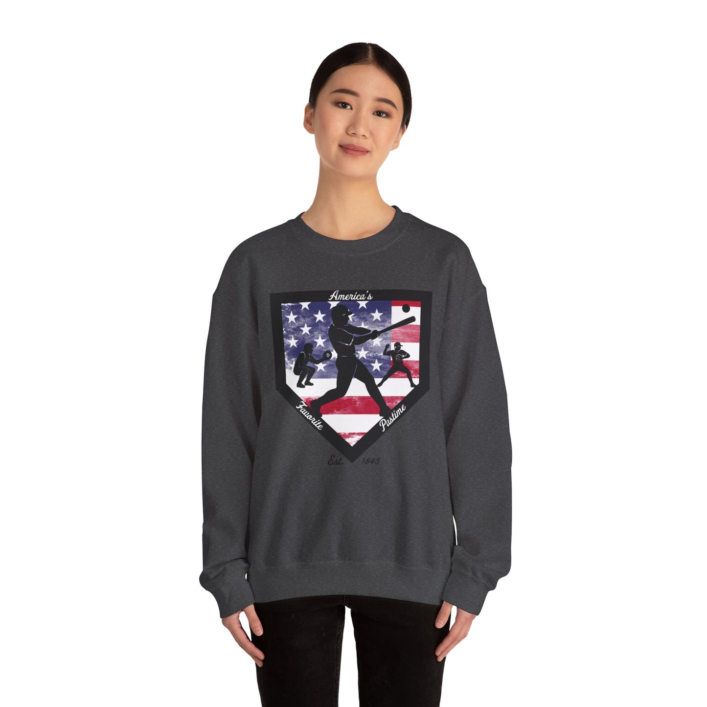 Baseball Home Plate Sweatshirt – America's Favorite Pastime Sweatshirt