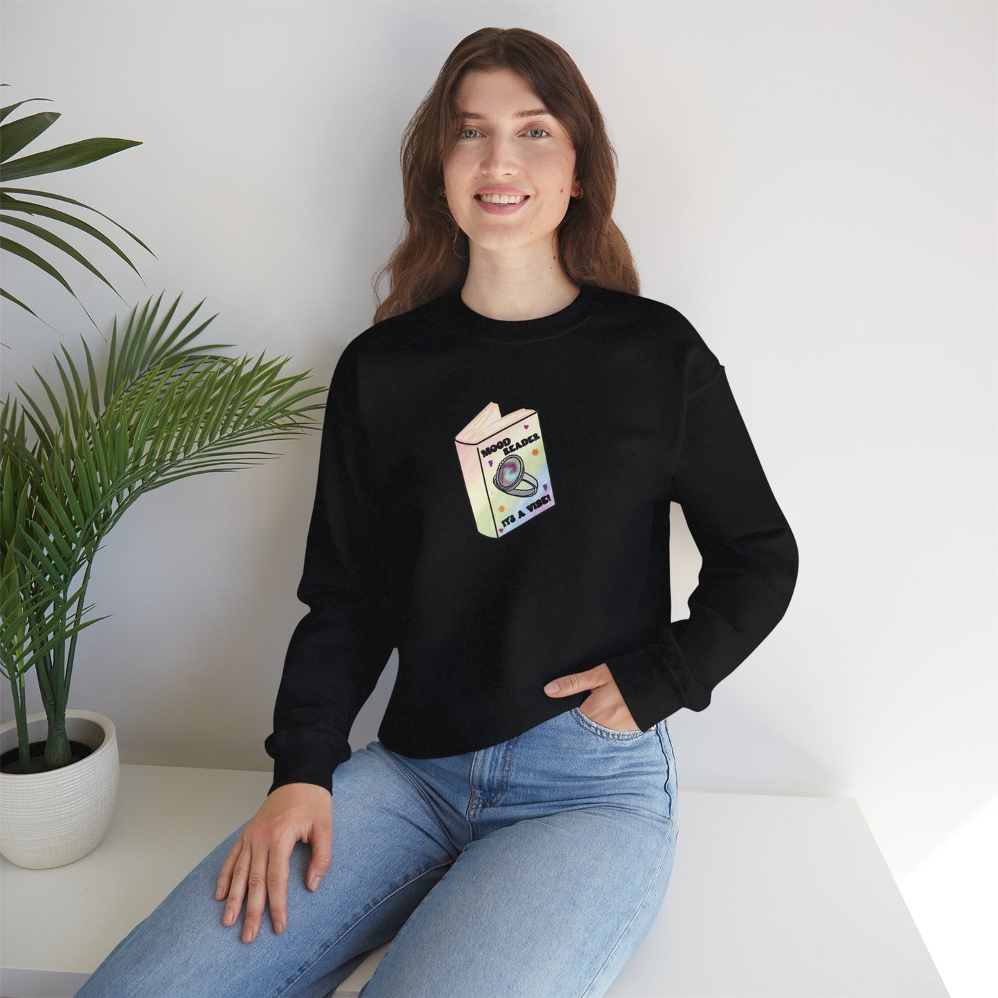 Mood Reader It's a Vibe - Cozy Heavyweight Bookish Crewneck Sweatshirt