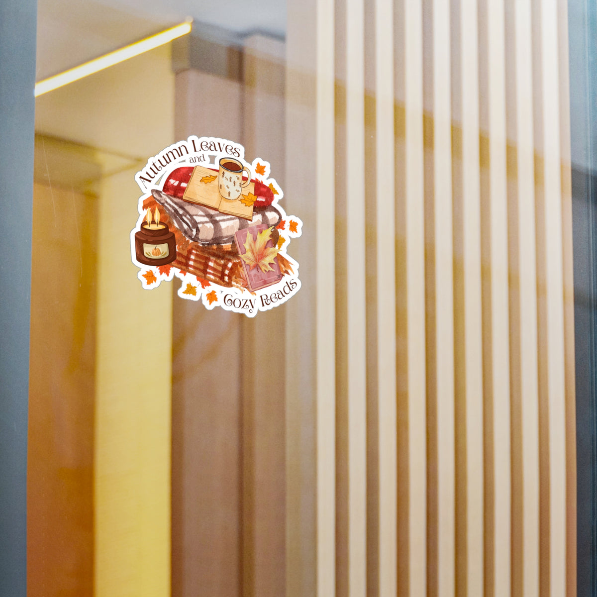 Autumn Leaves & Cozy Reads Kiss-Cut Vinyl Decals