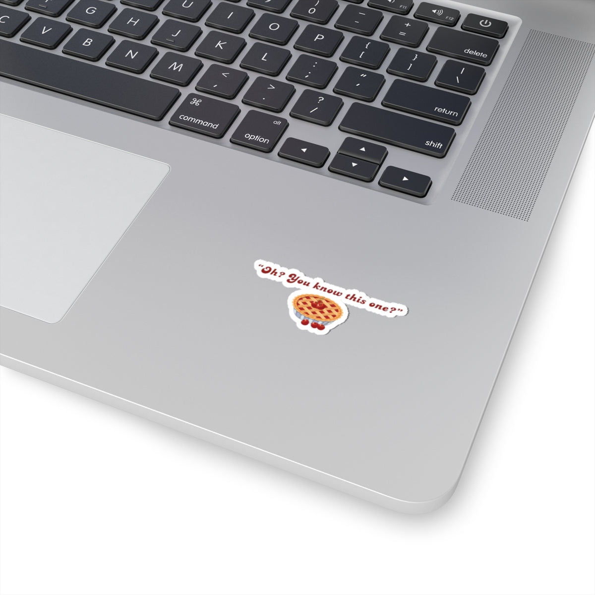Oh? You know this one?” Cherry Pie - Hockey Romance Inspired Sticker