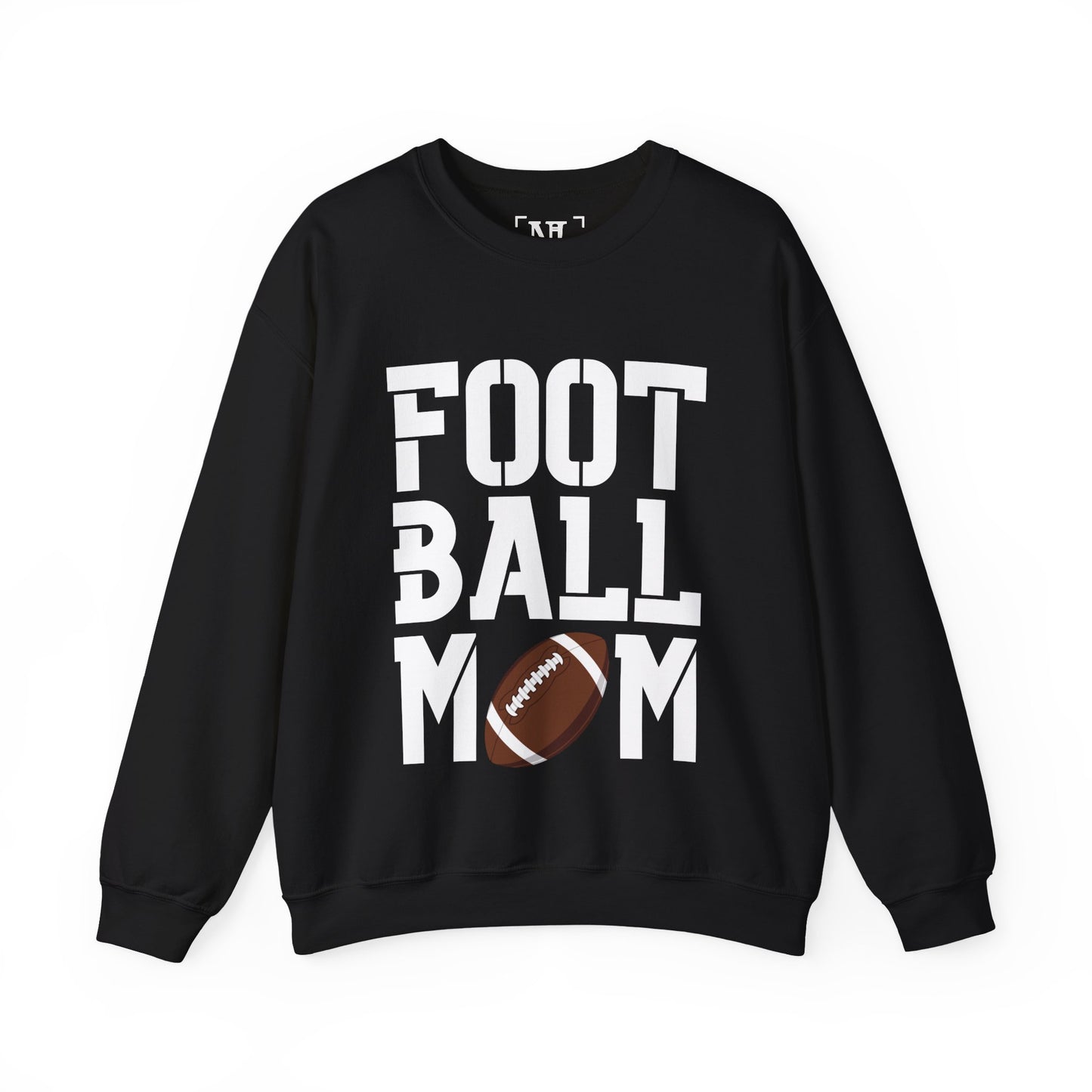 Football Mom Crewneck Sweatshirt (White Text)