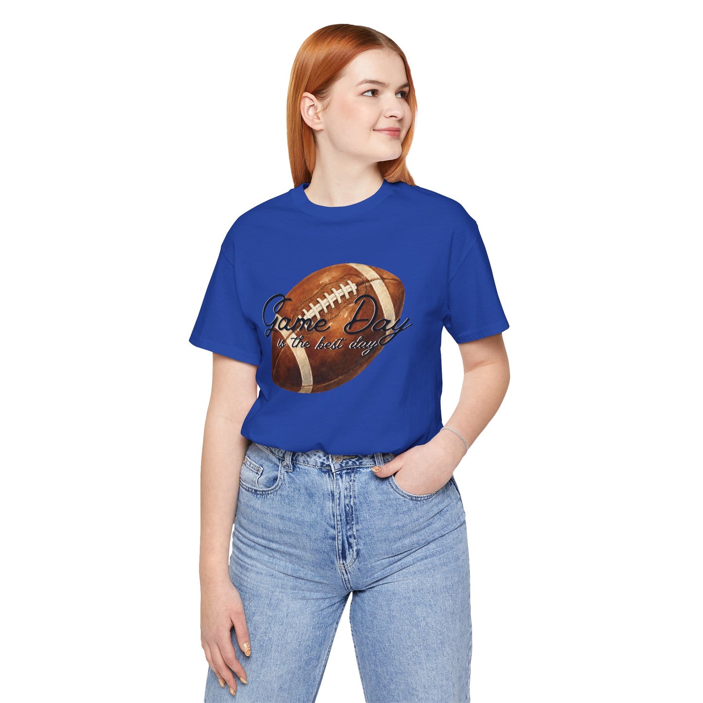Game Day Football Tee — "Game Day is the best day" Vintage Football Shirt