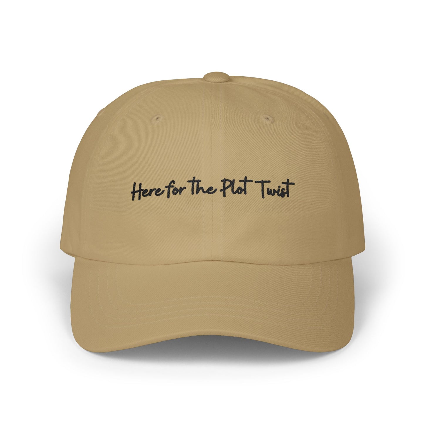 Here for the Plot Twist - Bookish Villa Inspired Embroidered Baseball Hat