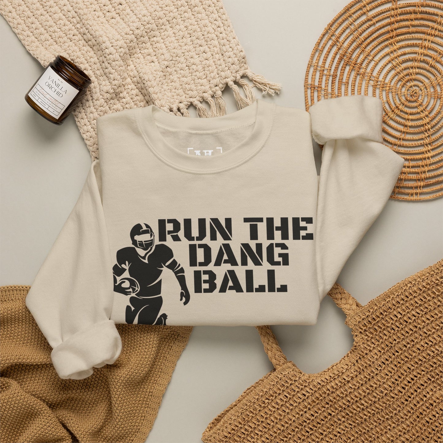 Football 'Run the Dang Ball' Crewneck Sweatshirt
