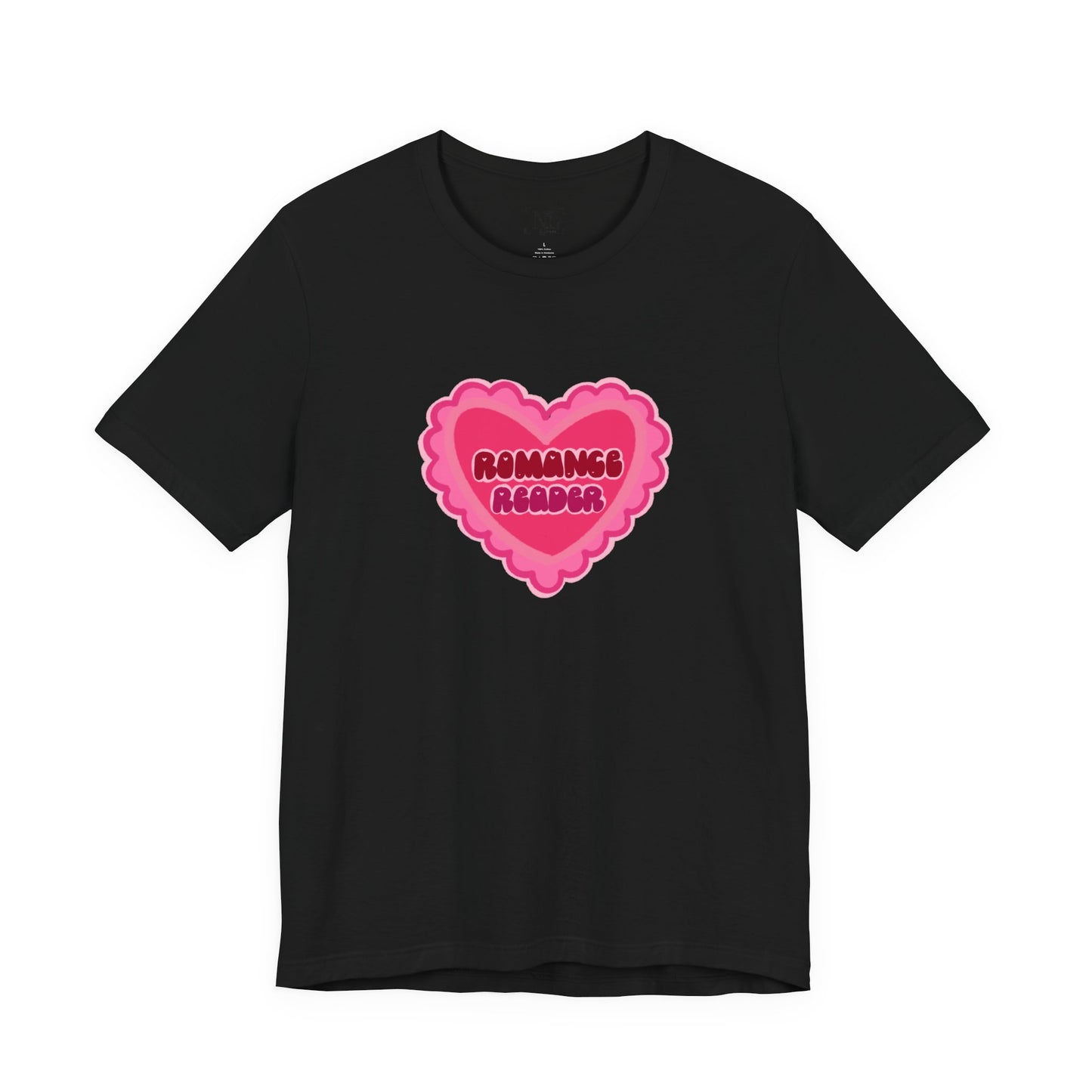 Romance Reader Heart Logo — Bookish Tee