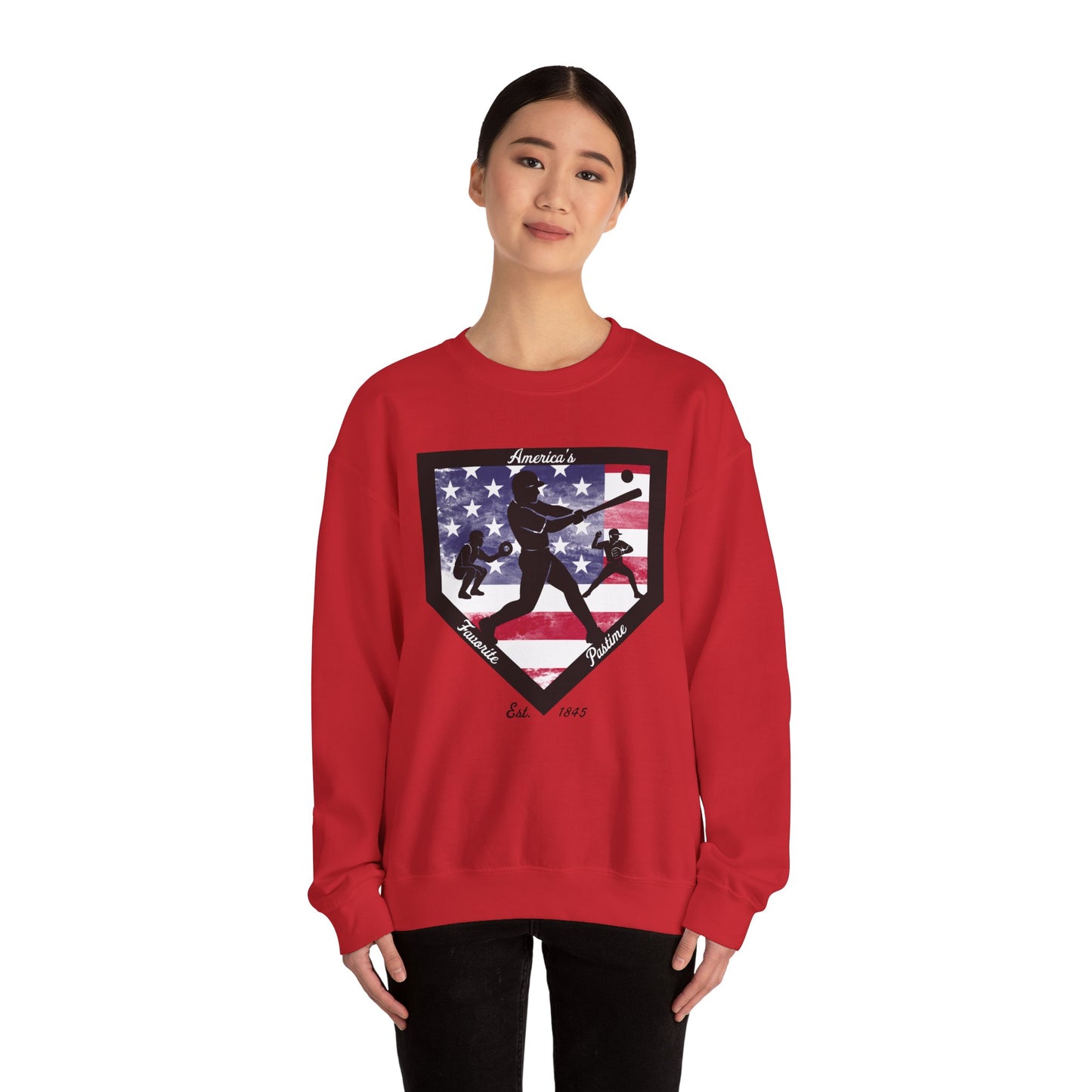 Baseball Home Plate Sweatshirt – America's Favorite Pastime Sweatshirt