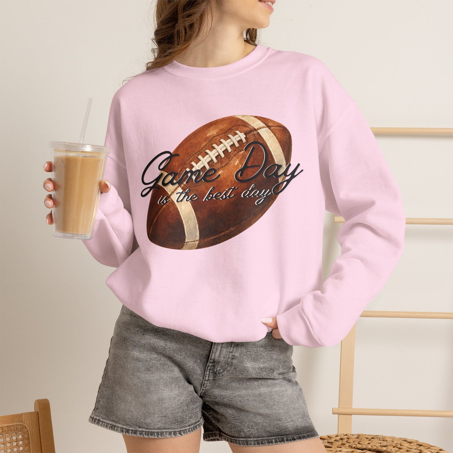 Game Day Is The Best Day Football Crewneck Sweatshirt