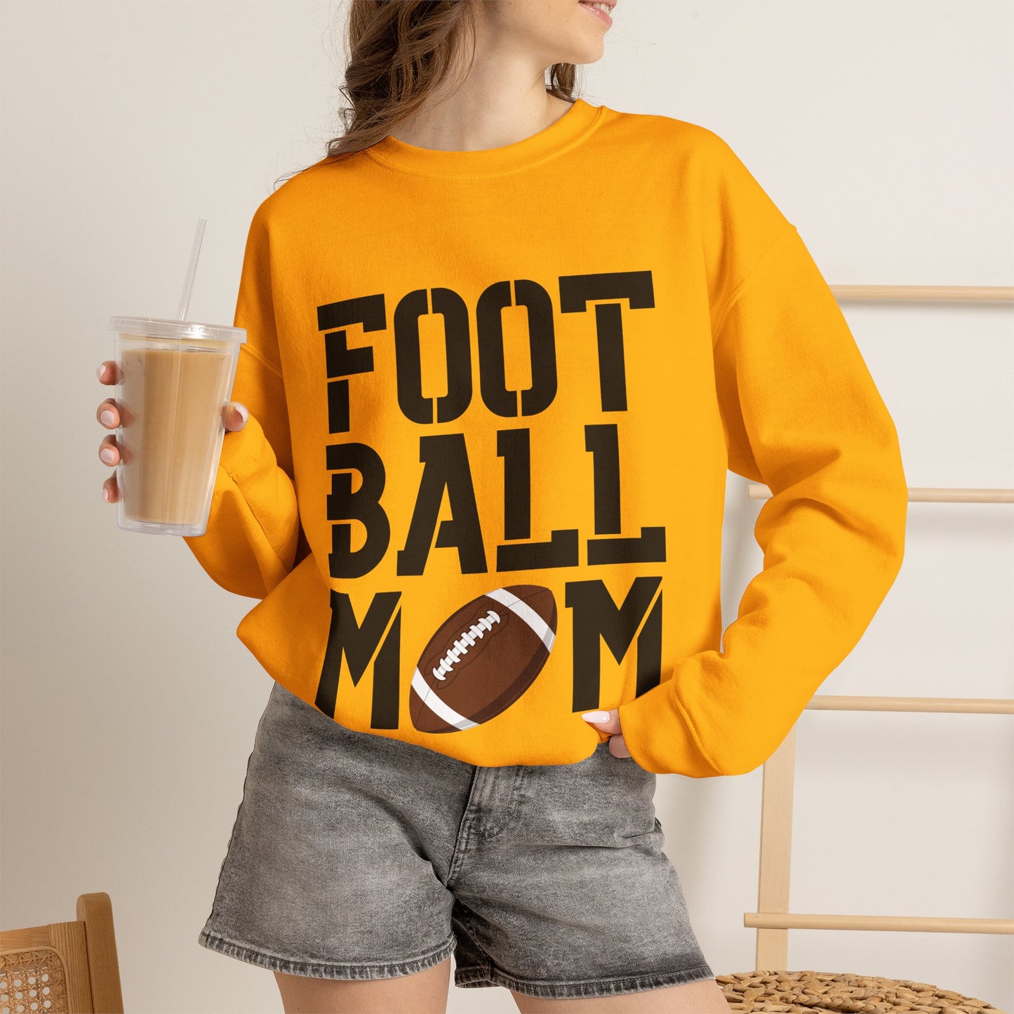 Football Mom Crewneck Sweatshirt